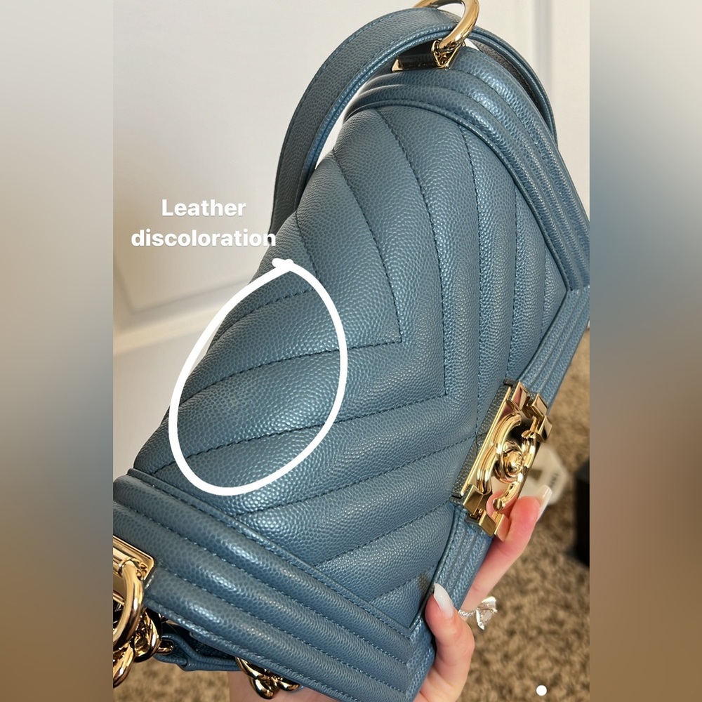Chanel Small Chevron Boy Bag - Picture 11 of 15